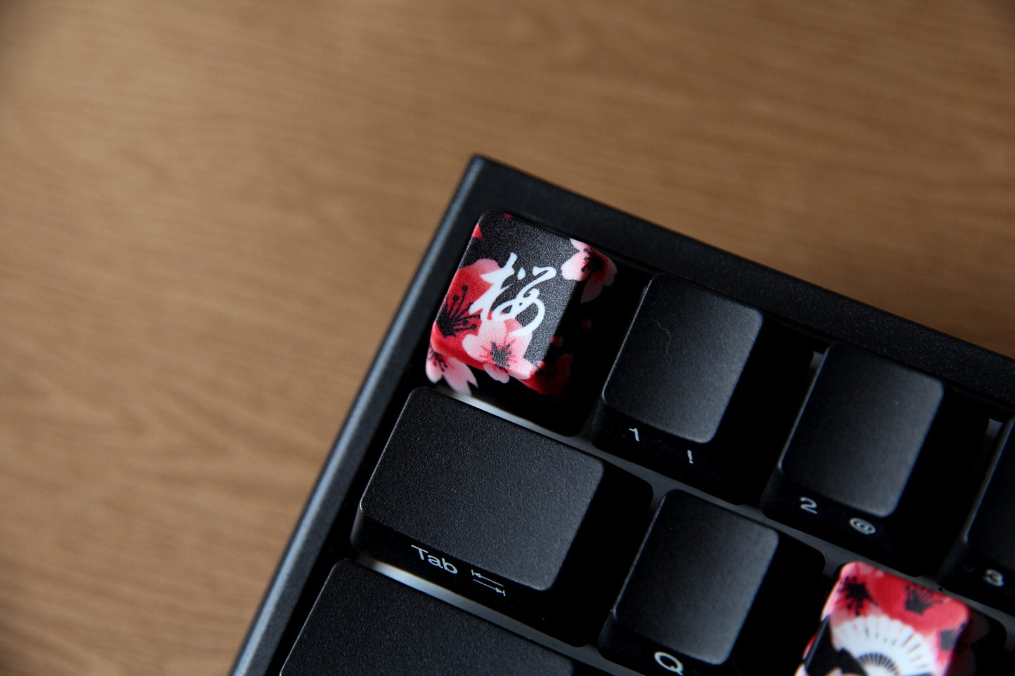 Sakura Dusk Keycap Set - PBT Dye-Sublimation Japanese Inspired 141 Keys - PrismG